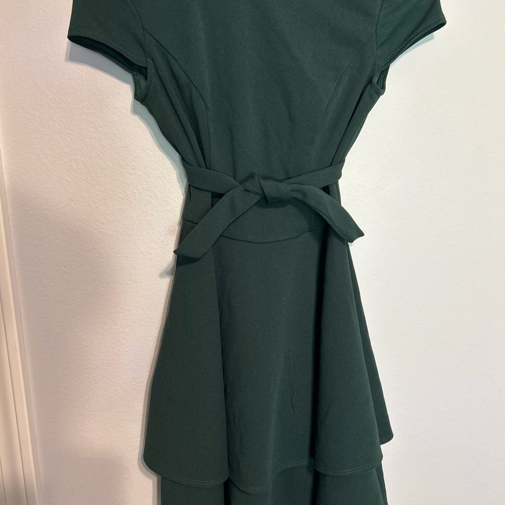 Dillard’s Green Dress with Straps for a Bow!